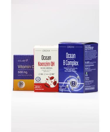 Ocean Coenzyme QH - Ocean B Complex - Vitamin C 500 mg