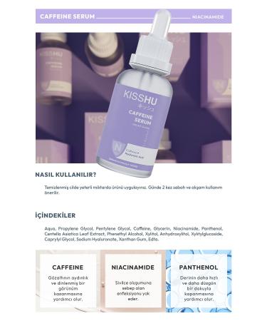 Kisshu Dark Circles Puffiness and Anti-Aging Under Eye Serum-Hyaluronic Acid Niacinamide - Buy Online on GoSupps.com