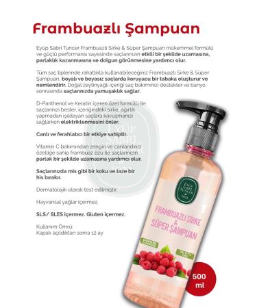 Ey p Sabri Tuncer Raspberry Hair Mask 250 ml Shampoo 500 ml Hair Tonic 500 ml and Rosie - Buy Online on GoSupps.com