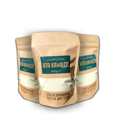 ATA KAVILCA Organic Wheat Flour from Atal k Seeds - Whole Wheat - Pack of 3 (3x250gr)