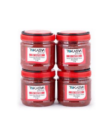 tokasya Homemade Hatay Sun Dried Tomato Paste 1 kg (4 Jars)