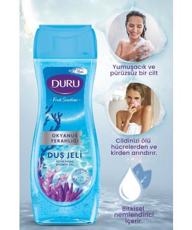 Duru Fresh Sensations Ocean Freshness Shower Gel 6 Pieces x 650 ml - Buy Online on GoSupps.com