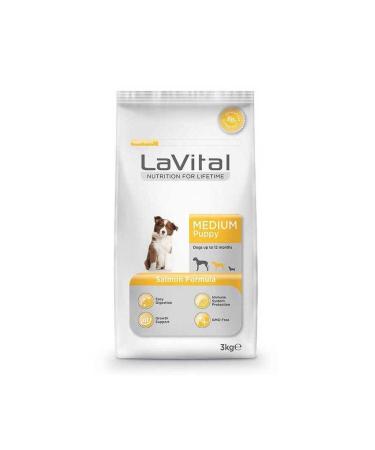 La Vital Dog Medium Adult Dog Food with Salmon Fish 3 Kg