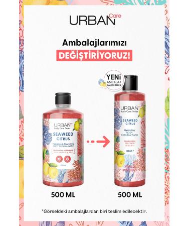 Urban Care Seaweed Citrus Moisturizing and Nourishing Peeling Shower Gel 500 Ml-vegan - Buy Online on GoSupps.com