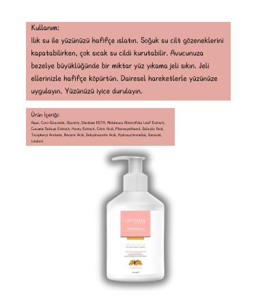 Ovinda Acne Care Face Wash Gel Acne Skin 250 ml Moisturizing - Cleaning - Revitalizing - Buy Online on GoSupps.com