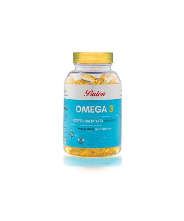 Balen Omega 3 Norwegian Fish Oil 1380mg 100 Capsules Balen - Buy Online on GoSupps.com