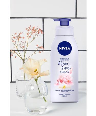 NIVEA MOISTURIZING BODY LOTION WITH VALUABLE OILS 400ML CHERRY BLOSSOM AND JOJOBA OIL Passi.3103 - Buy Online on GoSupps.com