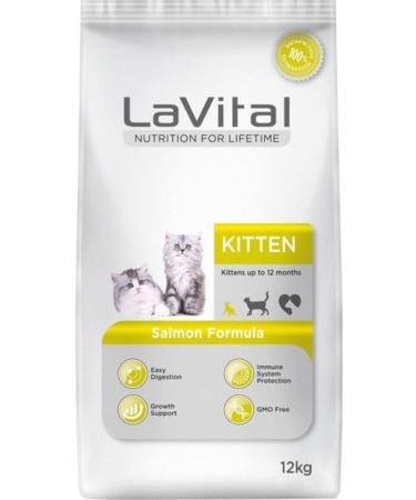 La Vital Lavital Salmon Kitten Food 12 Kg - Buy Online on GoSupps.com