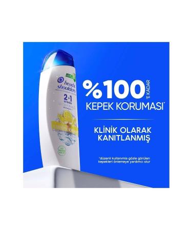 Head And Shoulders (Clay Mask Gift) Shampoo Lemon Freshness 2in1 330 ml (1 Piece) - Buy Online on GoSupps.com