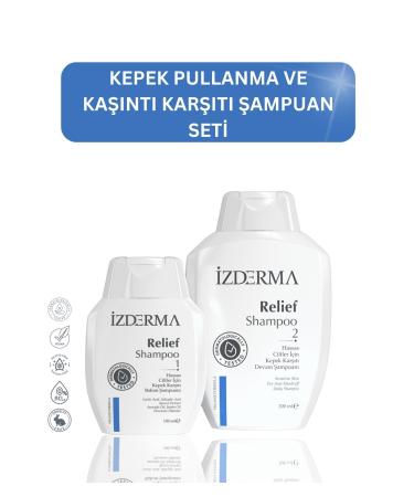 izderma Relief Shampoo Set of 2 - Itching Redness Flaking Anti-Dandruff - Buy Online on GoSupps.com