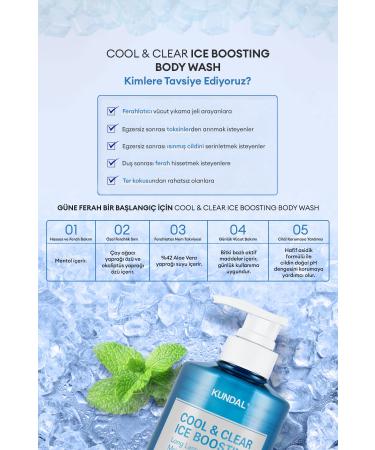 Kundal Purifying and Refreshing Body Wash Gel Cool Refreshing Body Wash 500ml (AQUA MINT) - Buy Online on GoSupps.com