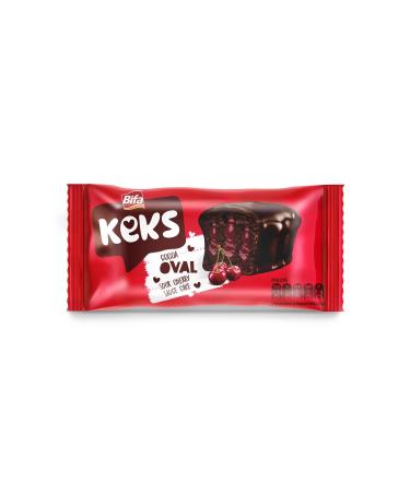 B FA KEKS Bifa Keks Oval Cake with Cherry 45 gr x 24 Pieces - Buy Online on GoSupps.com