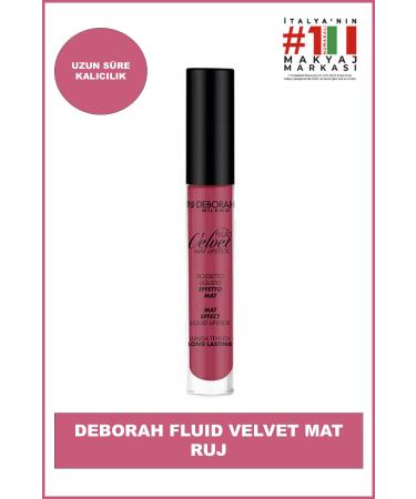 Deborah Fluid Velvet Matte Lipstick No: 15