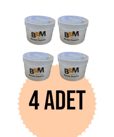 B&M Moisturizing Gel Vaseline 4 Pieces 50 ml (200 ml)