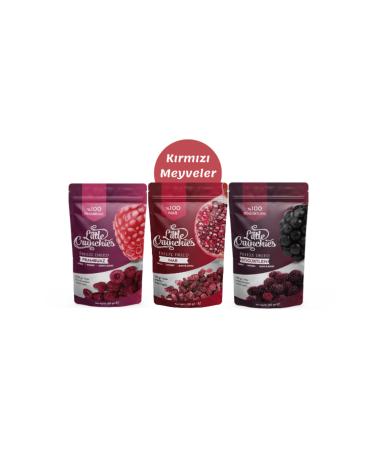 Little Crunchies Freeze Dried Red Fruits - Raspberry Pomegranate Blackberry Freeze Dried Mixed Pack