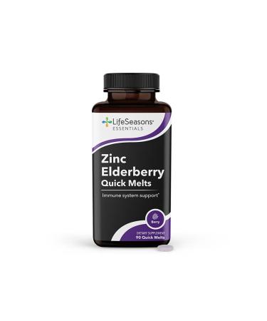 LifeSeasons Zinc Elderberry Quick Melts Berry 90 Quick Melt