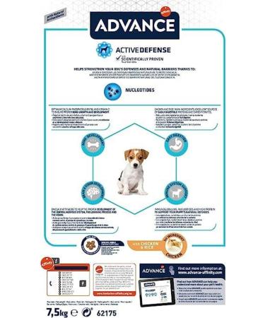 Advance Chicken and Rice Mini Breed Puppy Dry Food 3 Kg - Buy Online on GoSupps.com