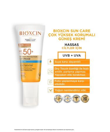 Bioxcin Sun Care Very High Protection Sun Cream for Sensitive Skin 50 SPF 50 Ml - Buy Online on GoSupps.com