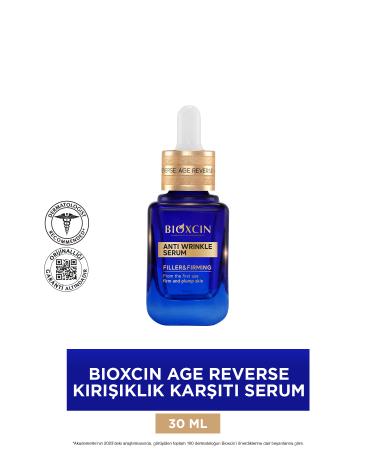 Bioxcin Age Reverse Anti-Wrinkle Serum 30 ML - Retinol Collagen Plumpness Firmness