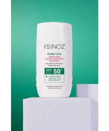 Sinoz Pure Cica Instant Tone Equalizing and Repairing Face Care Cream - New Generation Mineral Sun Filter Spf50 - Buy Online on GoSupps.com