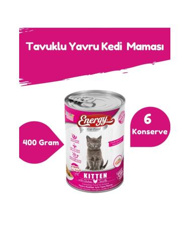 Energy Chicken Kitten Food-400 Grams-6 Cans