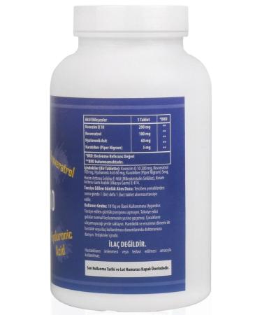 Ncs Coenzyme Q 10 200 Mg Resveratrol Hyaluronic Acid 180 Tablets - Buy Online on GoSupps.com