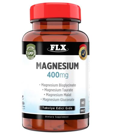 FLX Magnesium Complex 400 Mg 60 Tablets & Vitamin D3 400 Iu 20 Ml - Buy Online on GoSupps.com