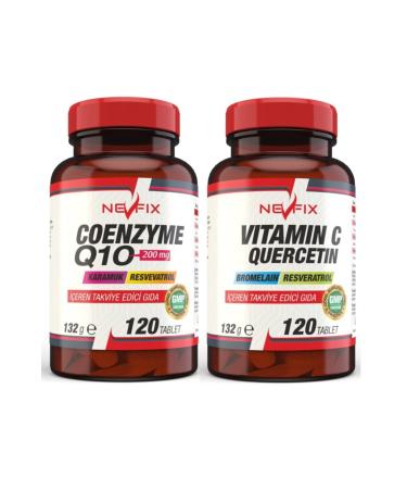 Ncs Nevfix Coenzyme Q10 200 Mg 120 Tablets Vitamin C Bromelian 120 Tabs
