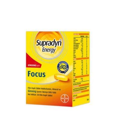 Bayer Supradyn Energy Focus Ginseng 30 Tablets 2 Boxes
