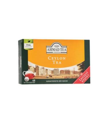 Ahmad Tea Gourmet Teapot Tea Bags - 48cl Ceylon Tea and 48cl English Breakfast (Pure Unscented Ceylon Tea) - Buy Online on GoSupps.com