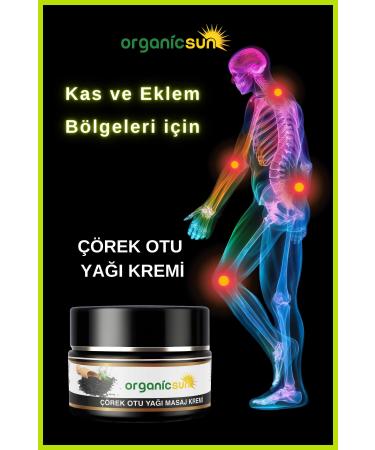 Organicsun Black Cumin Oil Pain Massage Cream Muscle Joint 100 ml X 2 Pieces Black Cumin Oil Cream - Buy Online on GoSupps.com