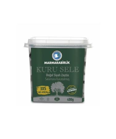 Marmarabirlik Black Olive Dry Sele 400 Gr. (381-410) (6's)