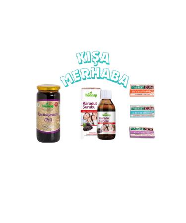 JUJUBE CAROB EXTRACT 640 GR (1 PIECE) + BLACK MULBERRY SYRUP (1 PIECE) + VITAMIN GUM VARIETIES (3 PIECES EACH)