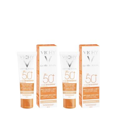 Vichy Capital Soleil Anti Dark Spots SPF 50 Anti-Stain Tinted Sun Cream 50 ml 2 Pieces