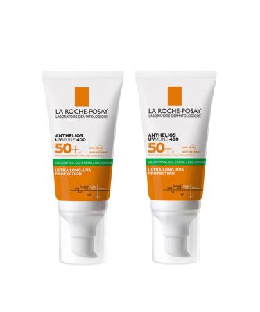 La Roche Posay Anthelios Uvmune400 Oil Control Spf 50+ Sun Cream 50 ml 2 Pieces