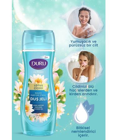 Duru Lux Perfumes Lotus Flower Shower Gel 3 Pieces x 650 ml - Buy Online on GoSupps.com
