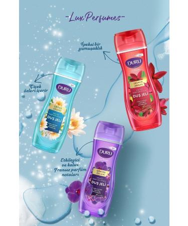 Duru Lux Perfumes Lotus Flower Shower Gel 3 Pieces x 650 ml - Buy Online on GoSupps.com