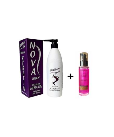 Nova Touch Nova Brazilian Blow Dry Keratin 700 ML + Biotin Hair Serum 100 ML