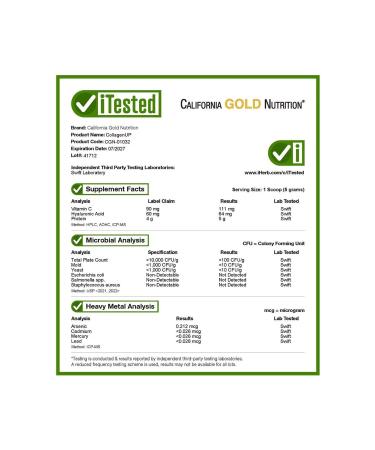 California Gold Nutrition Collagenup Hydrolyzed Fish Collage with Hyaluronic Acid and Vitamin C - Buy Online on GoSupps.com