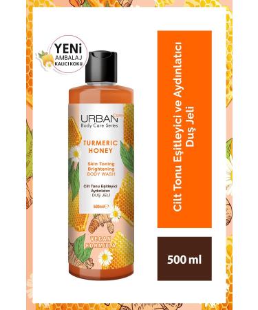 Urban Care Turmeric Honey Skin Tone Equalizer and Brightening Shower Gel 500 Ml-vegan