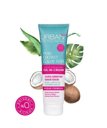 Urban Care Pure Coconut&aloe Vera Color Protecting Leave-In Conditioner for Dyed Hair-150ml-vegan - Buy Online on GoSupps.com