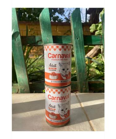 Carnaval Premium Adult Cat Canned Food with Salmon 400 gr X 12 Pieces - Buy Online on GoSupps.com