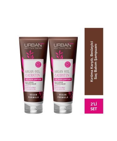 Urban Care Argan Oil & Keratin Special Shampoo for Easily Breakable Hair X2 Pieces - 250 ml