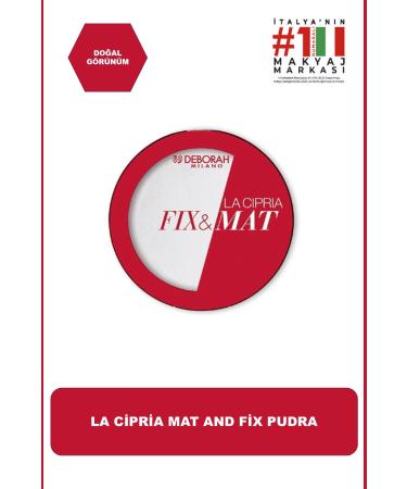 Deborah Milano La Cipria Mat And Fix Transparent Powder 8009518356373
