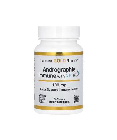 California Gold Nutrition Andrographis Immune With Ap-Bio 100 Mg 120 Tablets usa vers234
