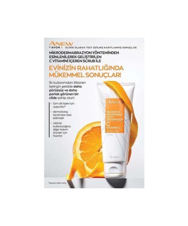 Avon Anew Brightening Face Vitamin C Purifying Scrub 75ml - Buy Online on GoSupps.com