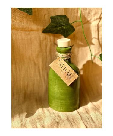 Aybal Organic Natural Extra Virgin Olive Oil Neptune Model Green Ceramic Bottle 250 ml