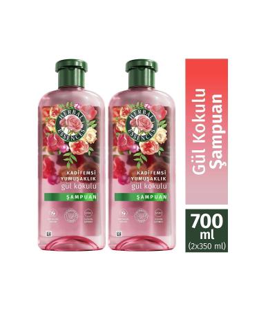 Herbal Essences Velvety Softness Rose Scented Shampoo350ml x2