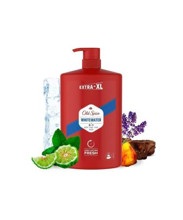 Old Spice Whitewater Men's Shower Gel and Shampoo 1000 ml Extra-XL - Buy Online on GoSupps.com