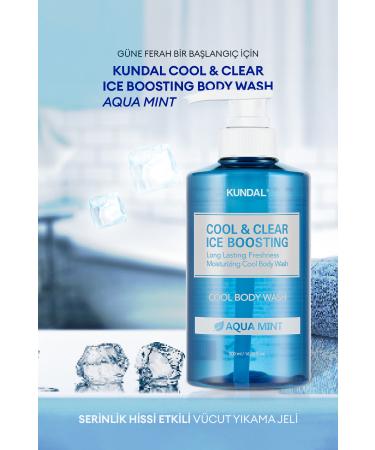 Kundal Purifying and Refreshing Body Wash Gel Cool Refreshing Body Wash 500ml (AQUA MINT) - Buy Online on GoSupps.com
